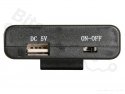 Battery holder AA Penlite x 4 (6V) with switch/USB connector